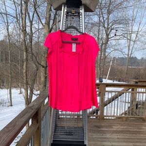 Lane Bryant Vibrant Pink Blouse
